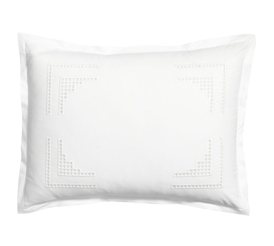 Eyelet Percale Pillowcase Pottery Barn Australia